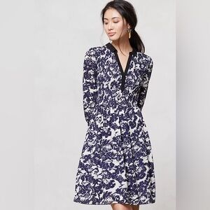 NWOT Anthropologie Sketchbook Shirt Dress Edme & Esyllte